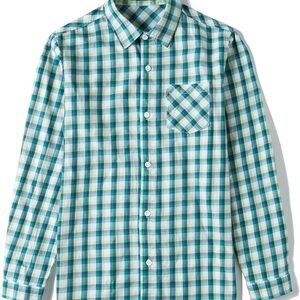 Boy’s Blue and Green Checkered Shirt